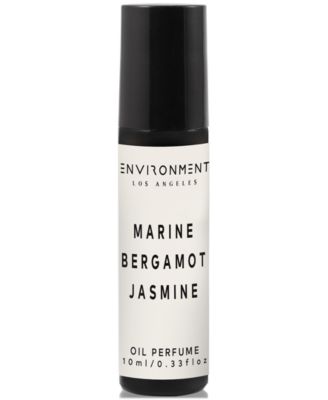 ENVIRONMENT - Marine, Bergamot & Jasmine Roll-On Oil Perfume (Inspired by 5-Star Luxury Hotels), 0.33 oz.