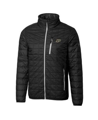 Cutter & Buck - Men's  Black Purdue Boilermakers Rainier Full-Zip Jacket
