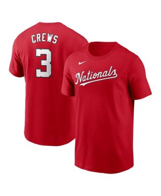 Nike - Men's Dylan Crews Red Washington Nationals Fuse Name Number T-Shirt