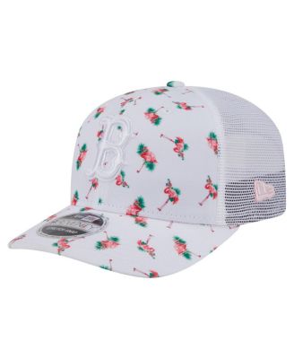 New Era - Men's&nbsp;White Boston Red Sox Flamingo Mesh Back 9SEVENTY Stretch-Snap Hat