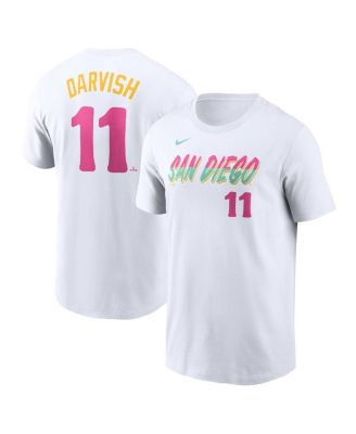 Nike - Men's Yu Darvish White San Diego Padres Fuse City Connect Name Number T-Shirt