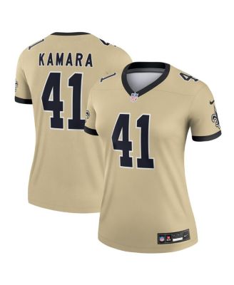 Nike - Women's Alvin Kamara Gold New Orleans Saints Gameday Golds Alternate Legend Player Performance Top