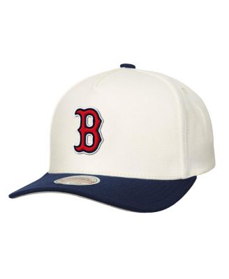 Mitchell & Ness - Men's&nbsp;Cream Boston Red Sox Stretch-Snapback Hat