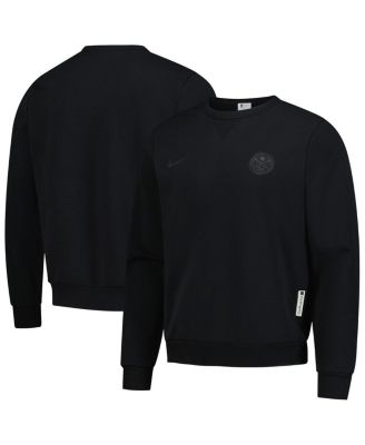 Nike - Men's Black Denver Nuggets Authentic Standard Issue Travel Dri-FIT Pullover Sweatshirt