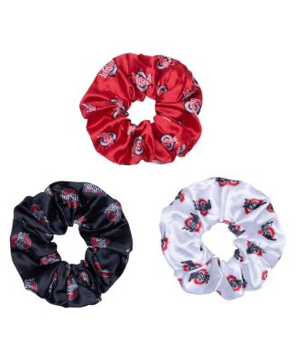 ZooZatz - 3-Piece Ohio State Buckeyes Luxe Scrunchie Set