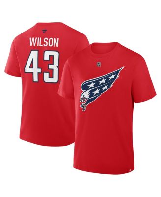 Fanatics - Men's Tom Wilson Red Washington Capitals Authentic Stack Name Number T-Shirt