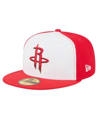 New Era - Men's White/Red Houston Rockets Repeat 59Fifty Fitted Hat