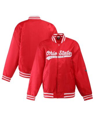 Hype And Vice - Women's Scarlet Ohio State Buckeyes A-Game Varsity Full-Snap Jacket