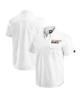 Fanatics - Men's Cream San Francisco Giants Printed Button-Down Shirt