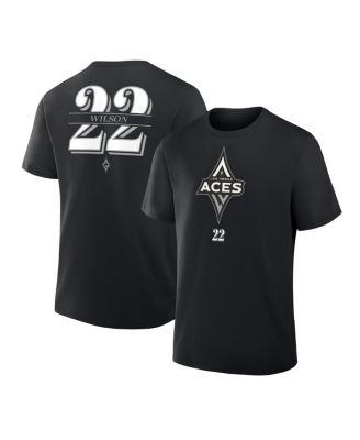 Fanatics - Men's Aja Wilson Black Las Vegas Aces In The Paint Name Number T-Shirt