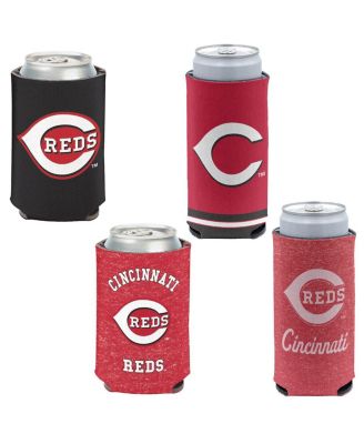 Wincraft - Cincinnati Reds Slim 12oz. Can Cooler Set, 4-Pack