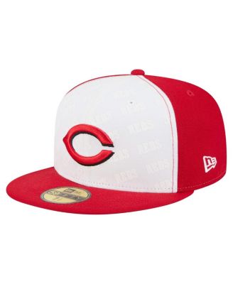 New Era - Men's White/Red Cincinnati Reds Repeat 59FIFTY Fitted Hat