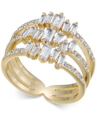 I.N.C. International Concepts - Gold-Tone Crystal Stack Ring