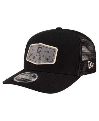 New Era - Men's Black Columbus Crew Labeled 9SEVENTY Trucker Stretch-Snap Adjustable Hat