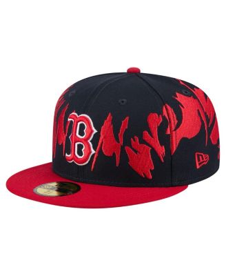 New Era - Men's Navy/Red Boston Red Sox Retro Pattern 59FIFTY Fitted Hat