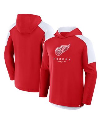 Fanatics - Men's Red Detroit Red Wings Meta Game Transitional Pullover Hoodie