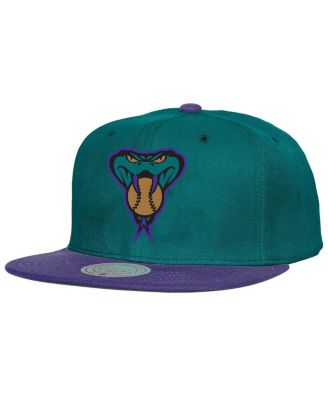 Mitchell & Ness - Men's Teal Arizona Diamondbacks Cooperstown Collection Basic Flip Snapback Hat
