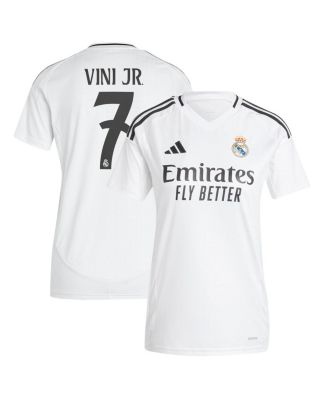 adidas - Women's Vini Jr. White Real Madrid 2024/25 Home Replica Player Jersey