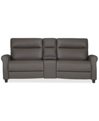 Furniture - Thandler 3-Pc. Leather Sofa with 2 Power Recliners and 1 Storage Console