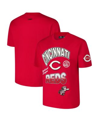 Pro Standard - Men's Red Cincinnati Reds Turn It Up Dropped Shoulder T-Shirt