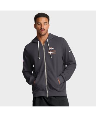 Nike - Anthracite Denver Broncos Sideline Standard Issue Utility Player Dri-FIT Full-Zip Hoodie