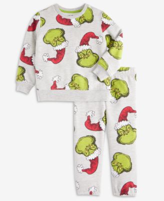 Epic Threads - Boys Toddler 2T-4T 2-Pc. Grinch-Print Top & Pants Set