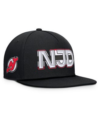 Fanatics - Men's Black New Jersey Devils Authentic Pro Rink Team Code Snapback Hat