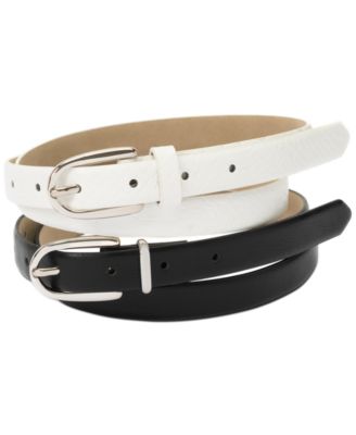 I.N.C. International Concepts - 2-Pk. Snake & Smooth Belt