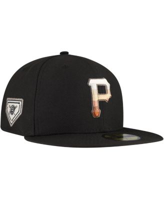 New Era - Men's Black Pittsburgh Pirates Dune Gradient Side Patch 59FIFTY Fitted Hat