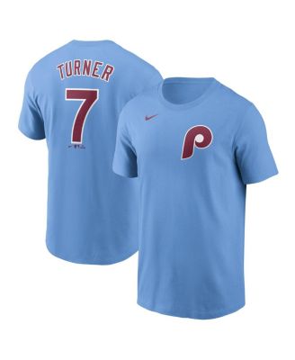 Nike - Men's Trea Turner Light Blue Philadelphia Phillies Fuse Name Number T-Shirt