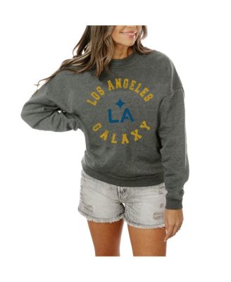 Gameday Couture - Women's Charcoal LA Galaxy Fleece Pullover Sweatshirt