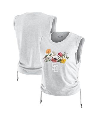 WEAR by Erin Andrews - Women's&nbsp;Heather Gray San Diego Padres Cinched Tank Top