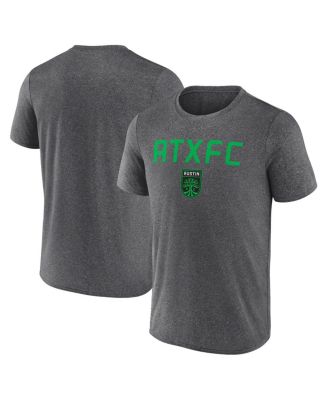Fanatics - Men's Heather Charcoal Austin FC Drop Kick T-Shirt