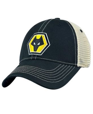 1863FC - Men's Black Wolverhampton Wanderers Retro Trucker Adjustable Hat