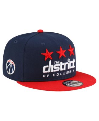 New Era - Men's  Navy/Red Washington Wizards Jersey Hook Statement Edition 9FIFTY Snapback Hat