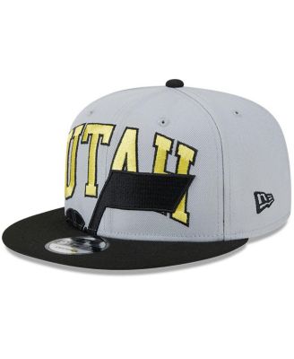 New Era - Men's Gray/Black Utah Jazz Tip-Off Two-Tone 9FIFTY Snapback Hat