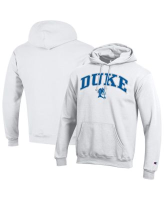 Champion - Men's&nbsp; White Duke Blue Devils Arch Over Logo Pullover Hoodie