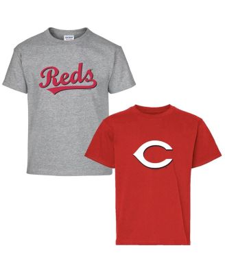 Soft As A Grape - Youth Red/Gray Cincinnati Reds Two-Pack T-Shirt Set