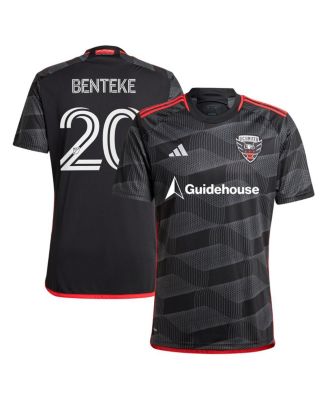 adidas - Men's Christian Benteke Black D.C. United 2024 The Icon Kit Replica Player Jersey