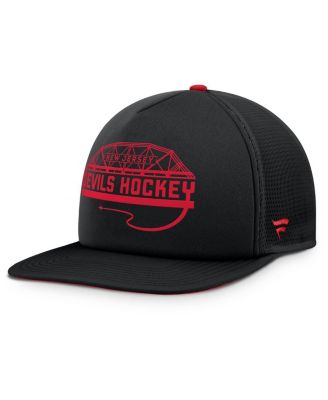 Fanatics - Men's Black/Red New Jersey Devils Authentic Pro Hometown Rink Foam Trucker Snapback Hat