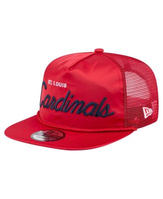 New Era - Men's Red St. Louis Cardinals Retro Satin Script Golfer Adjustable Hat