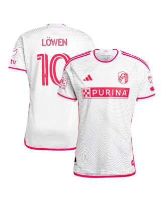 adidas - Men's Eduard L&ouml;wen White St. Louis City SC 2024 The Confluence Kit Authentic Player Jersey