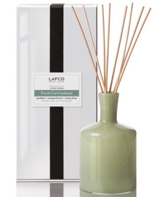 LAFCO New York - Fresh Cut Gardenia Living Room Classic Reed Diffuser, 6-oz.