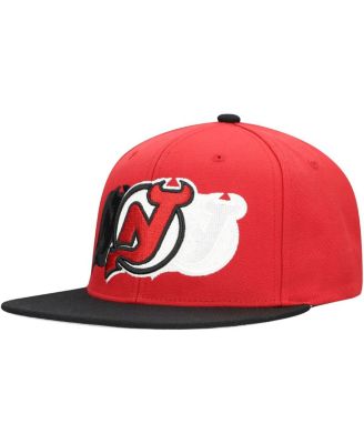 Mitchell & Ness - Men's Red New Jersey Devils Soul Triple Up Snapback Hat