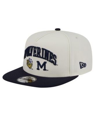 New Era - Men's White Michigan Wolverines Collegiate 9FIFTY A-Frame Snapback Hat