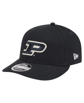 New Era - Men's&nbsp;Black Purdue Boilermakers Low Profile 9FIFTY Snapback Hat
