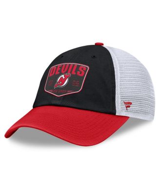 Fanatics - Men's Black New Jersey Devils Fundamental One-Time Trucker Adjustable Hat