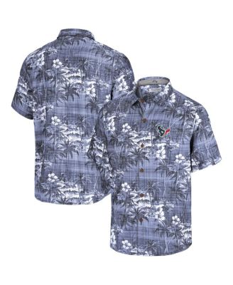Tommy Bahama - Men's Navy Houston Texans Coconut Point Isla Palmetta Camp Button-Up Shirt