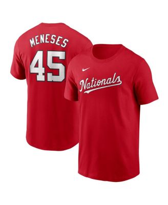 Nike - Men's Joey Meneses Red Washington Nationals Fuse Name Number T-Shirt