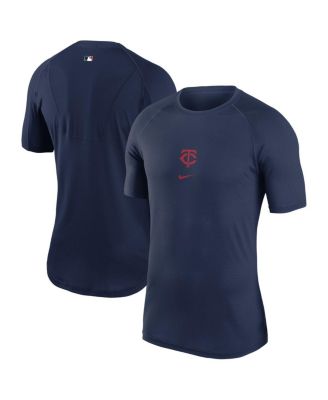 Nike - Men's Navy Minnesota Twins Authentic Collection Base Layer T-Shirt